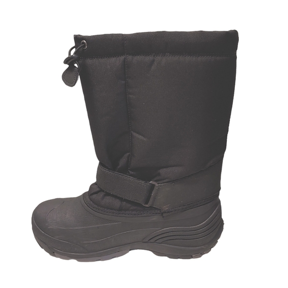 Kamik rocket winter insulated waterproof black snow boots big kid juniors size 7 - Picture 3 of 14